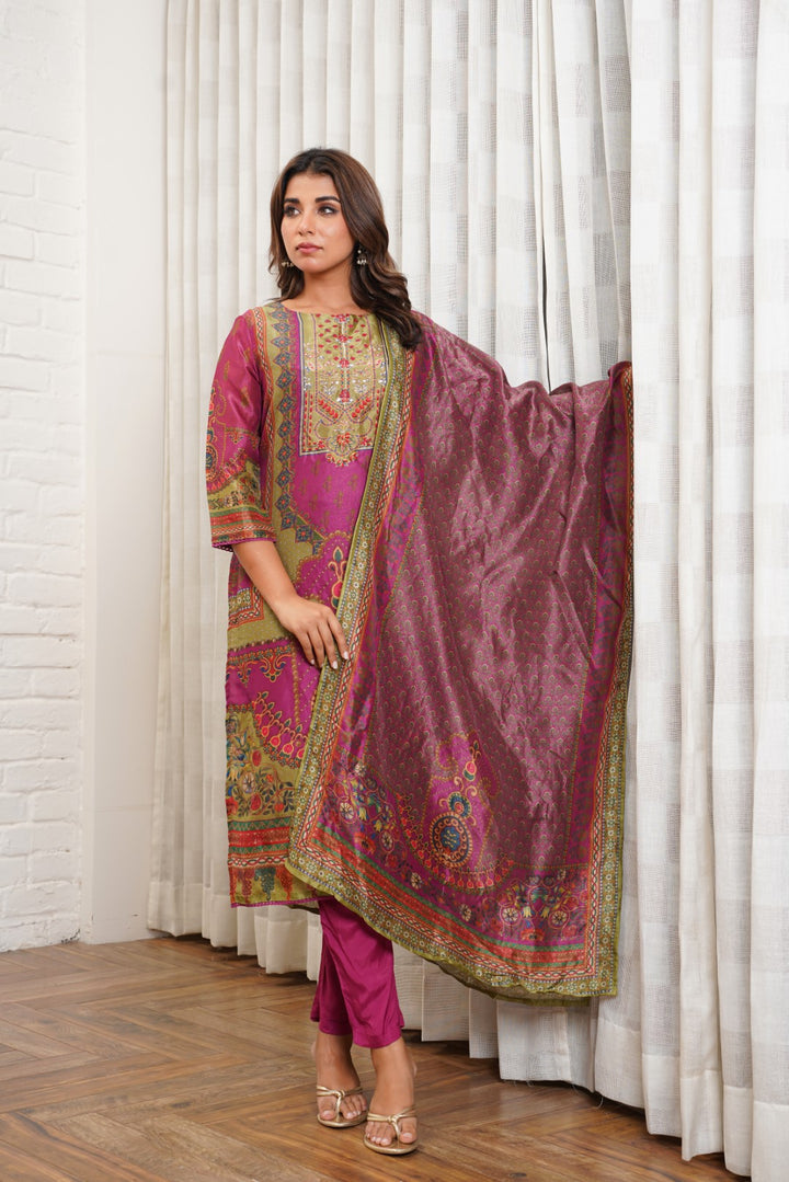 Rabha cameo suit set