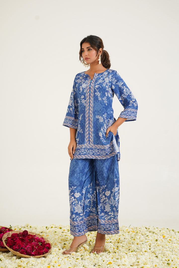 Rabha Azure Printed Co-ord Set