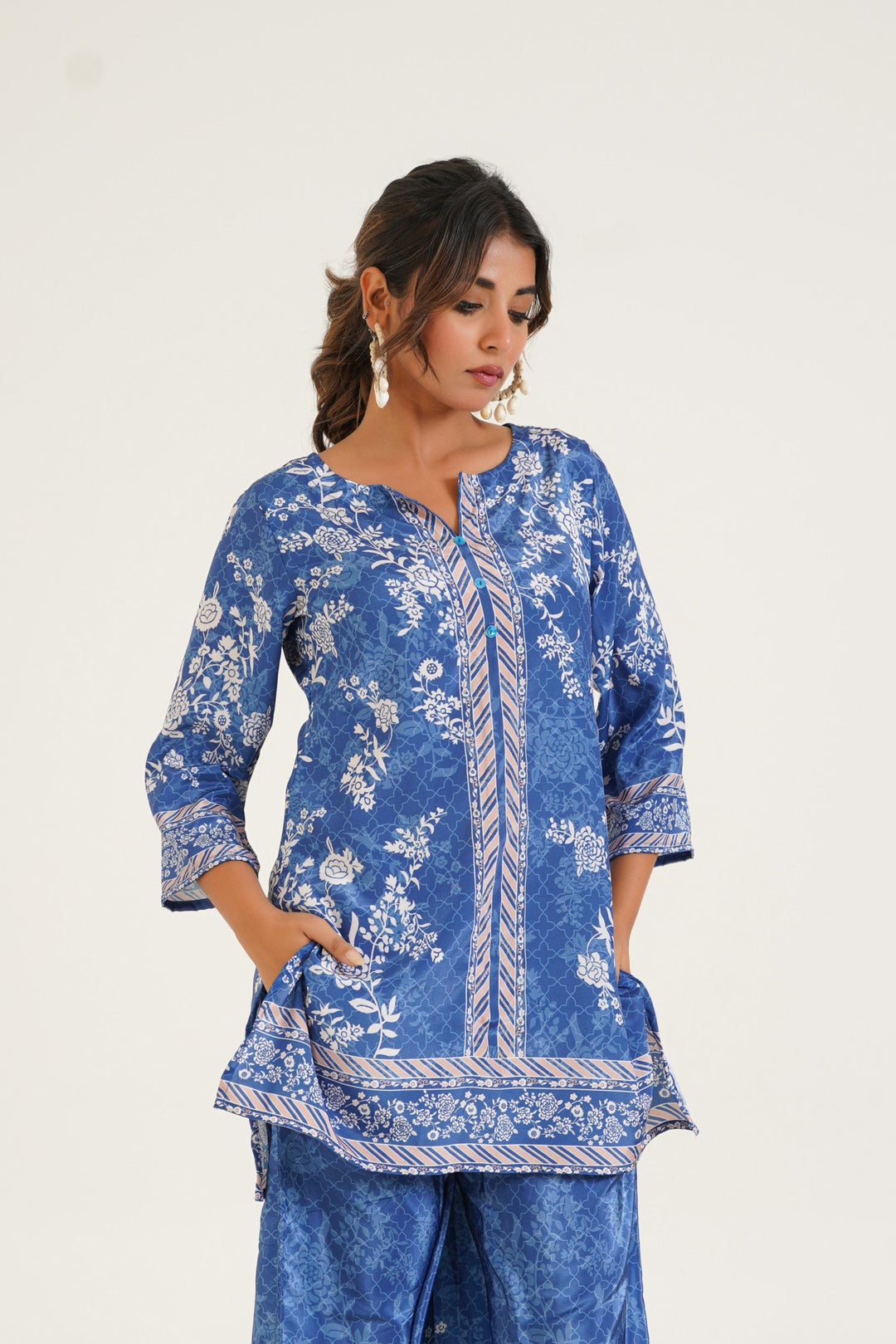 Rabha Azure Printed Co-ord Set