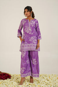 Trinity Lavender Muslin Co-ord Set