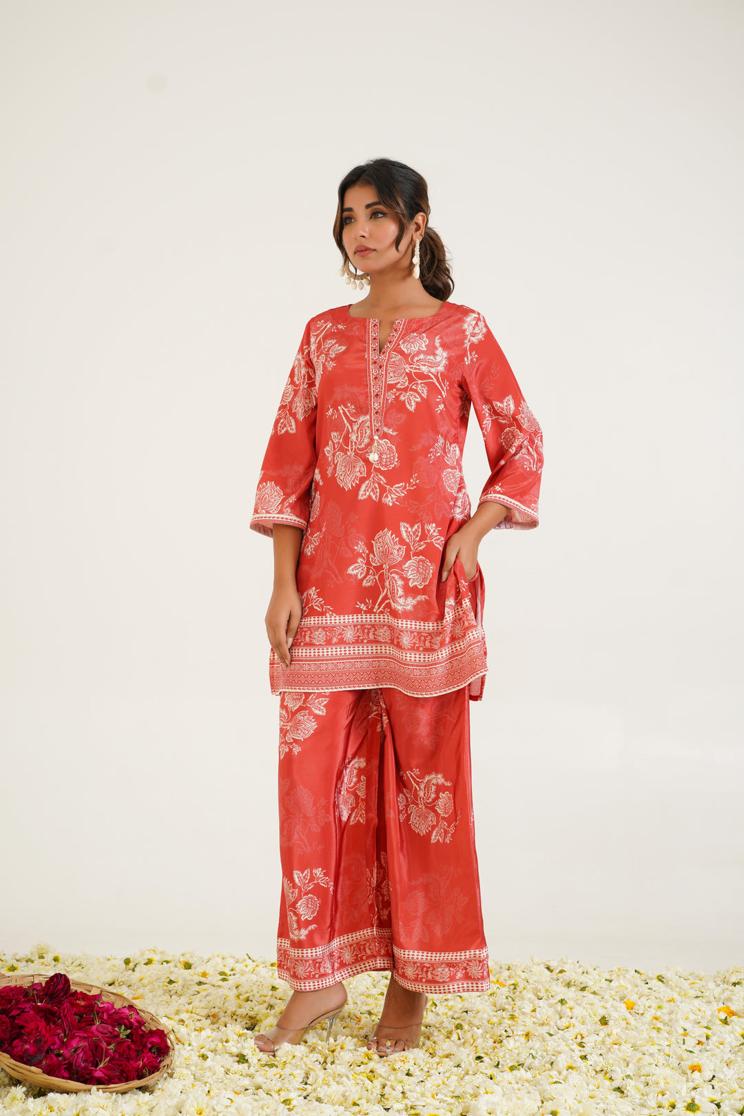 Rabha Rust Printed Co-ord Set