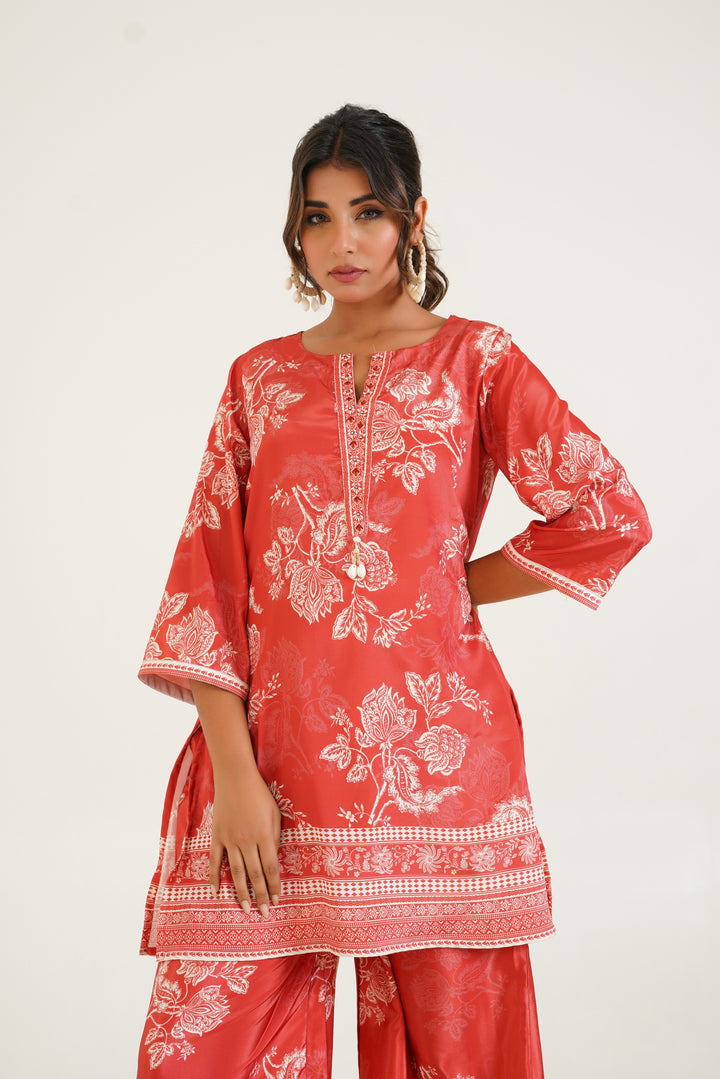 Rabha Rust Printed Co-ord Set