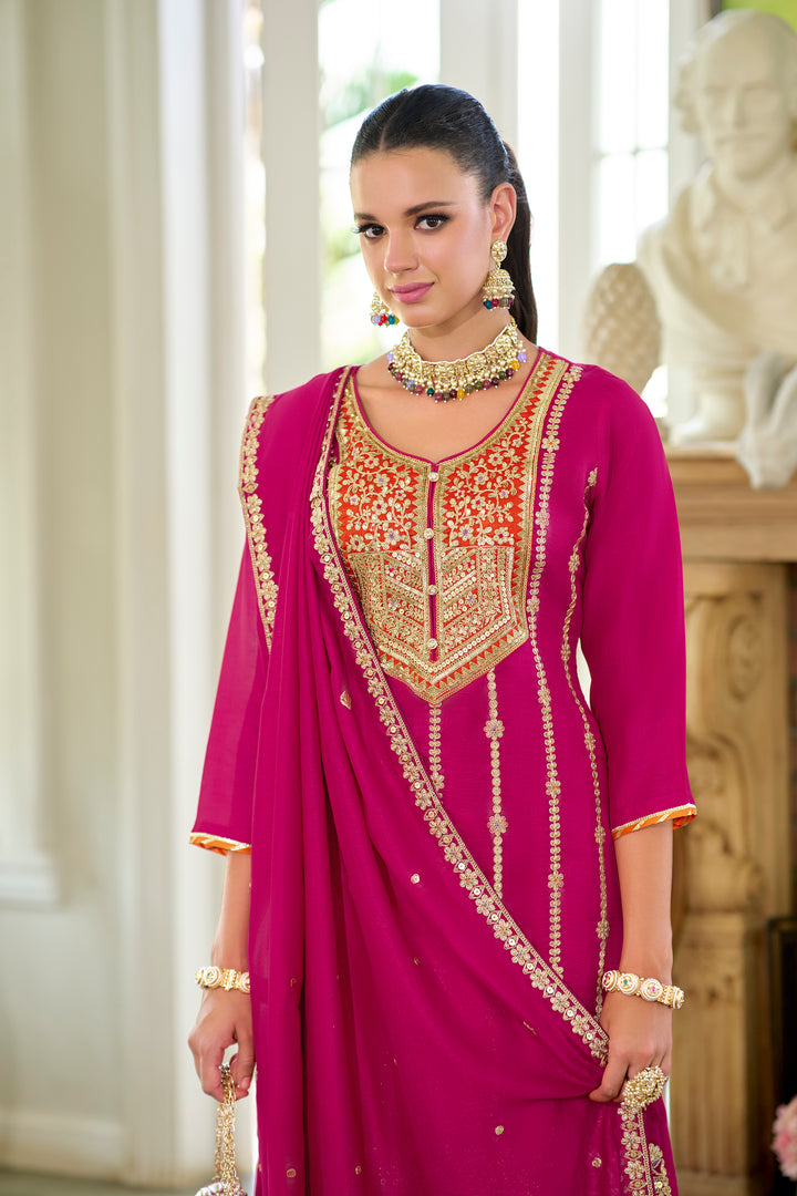 Shahi Rose Full Work Sharara Set