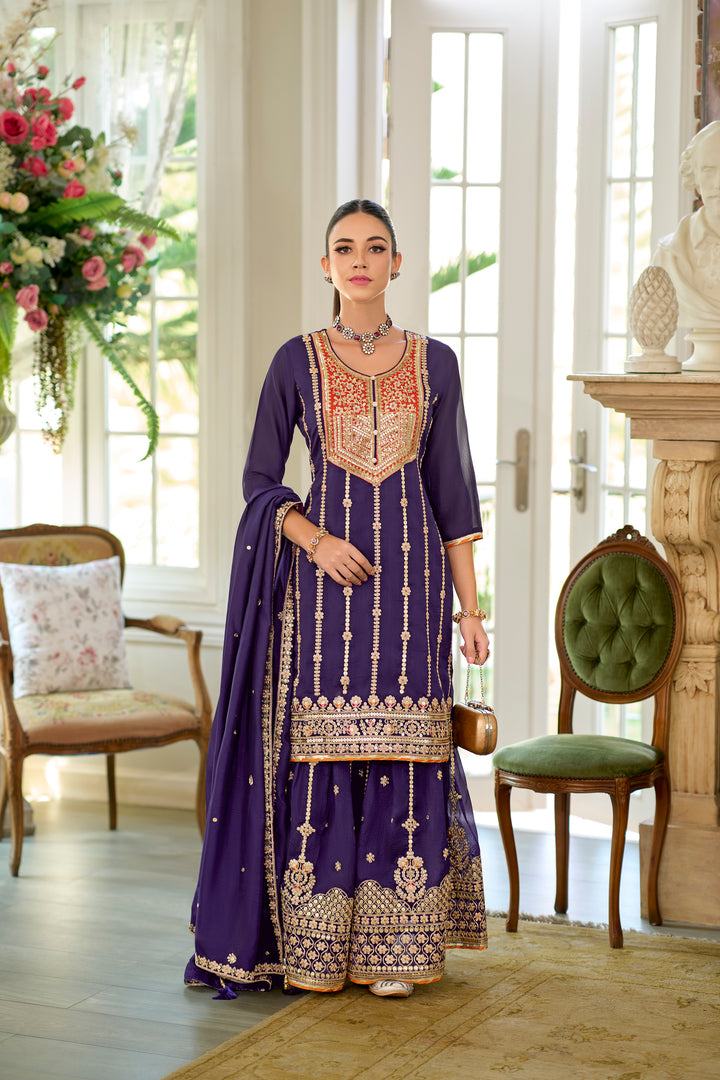 Shahi Imperial Full Work Sharara Set