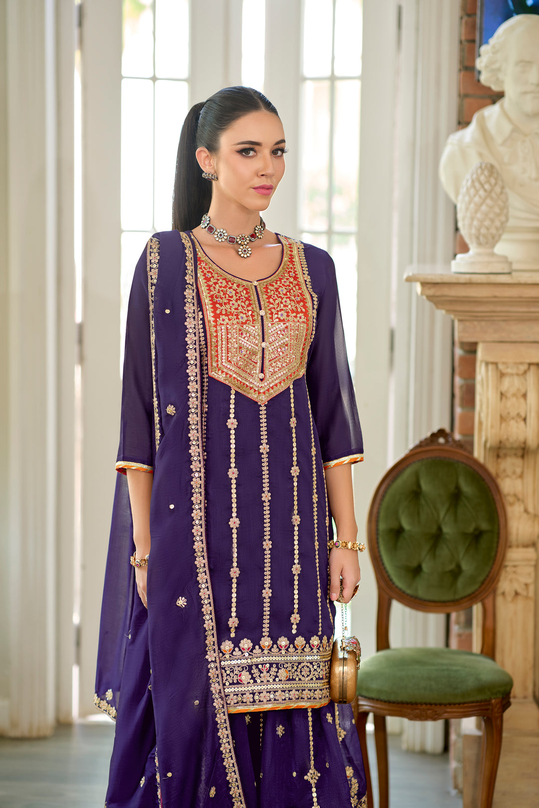 Shahi Imperial Full Work Sharara Set