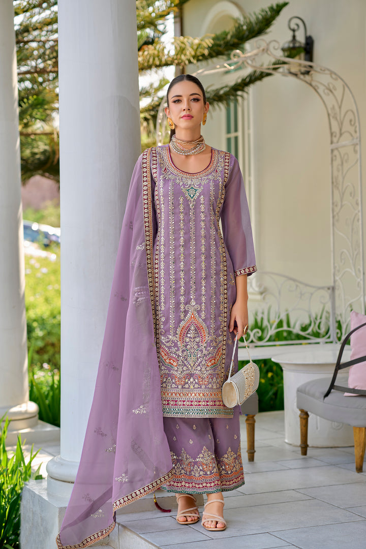 Usha Lily Full Work Suit Set