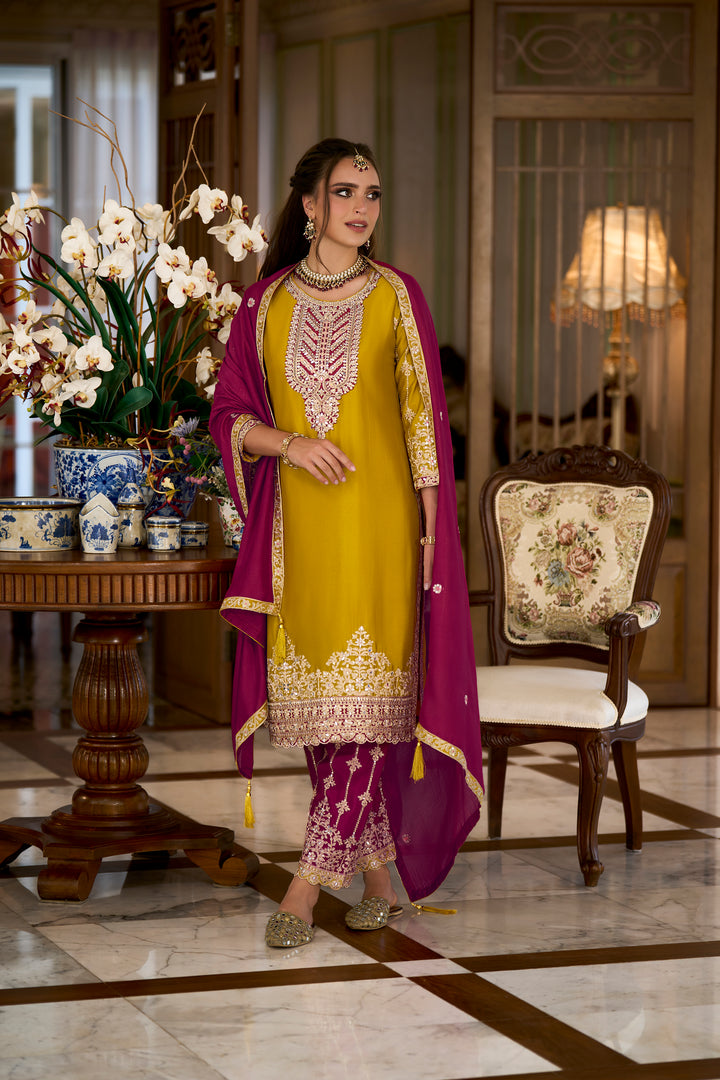 Godavri Amber Full Work Luxury Suit set