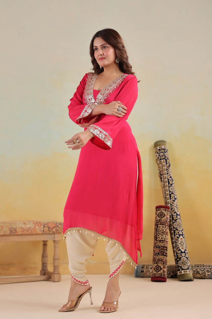 Sera rosy premium embroidery kurta pant set