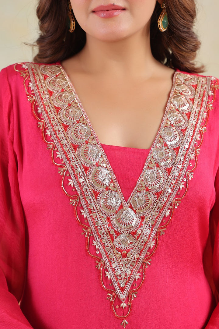 Sera rosy premium embroidery kurta pant set