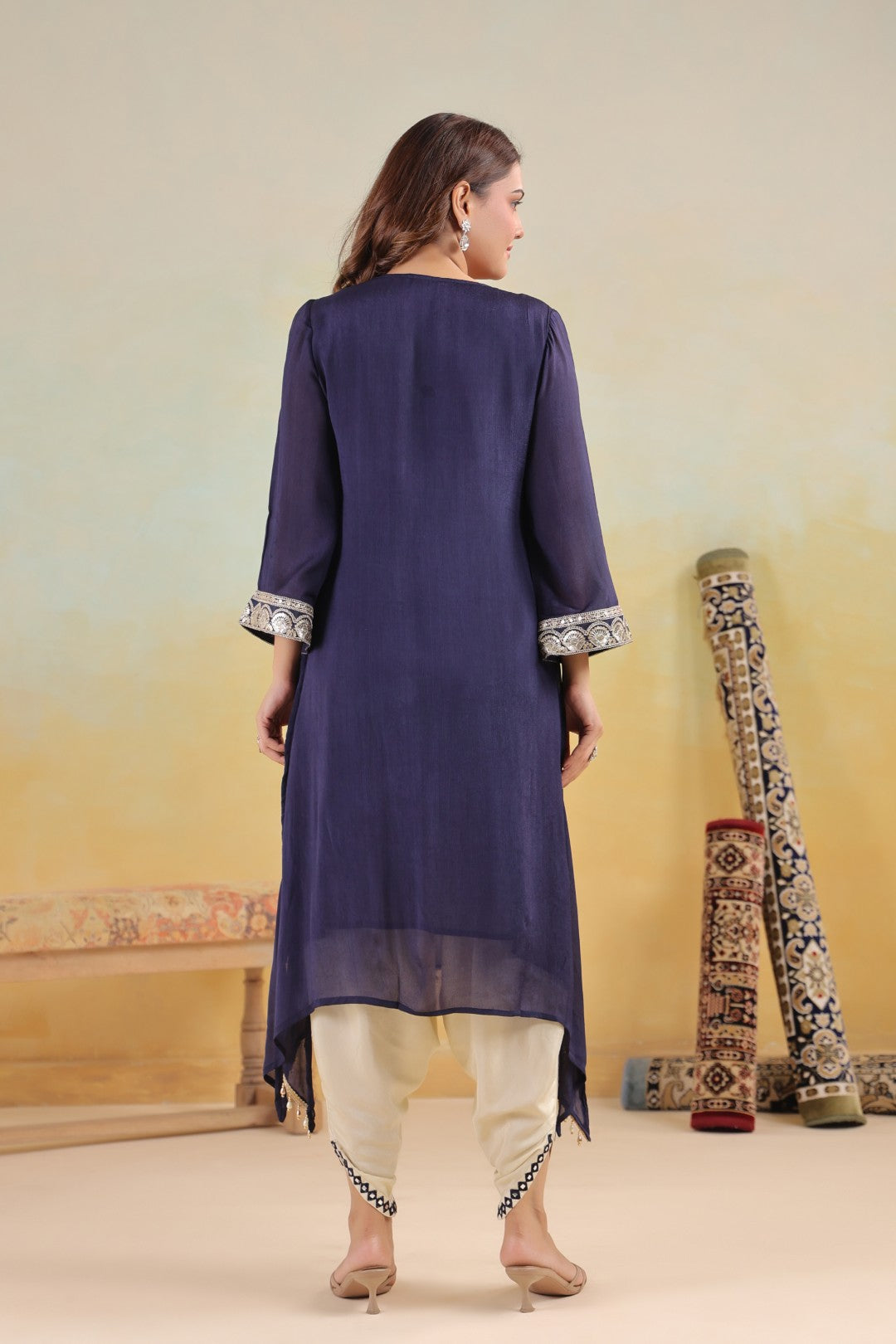 Sera Azure premium embroidery kurta pant set
