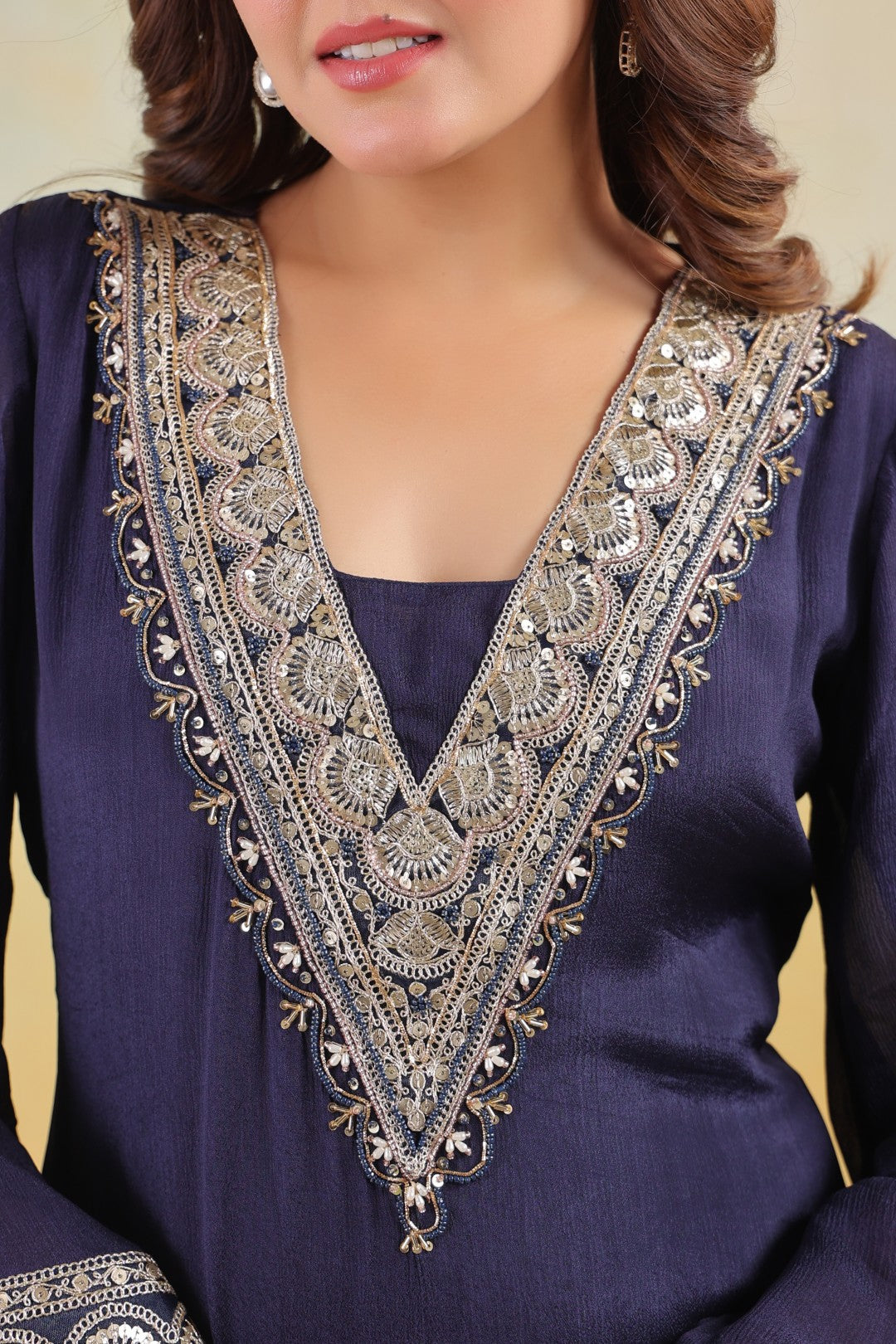 Sera Azure premium embroidery kurta pant set