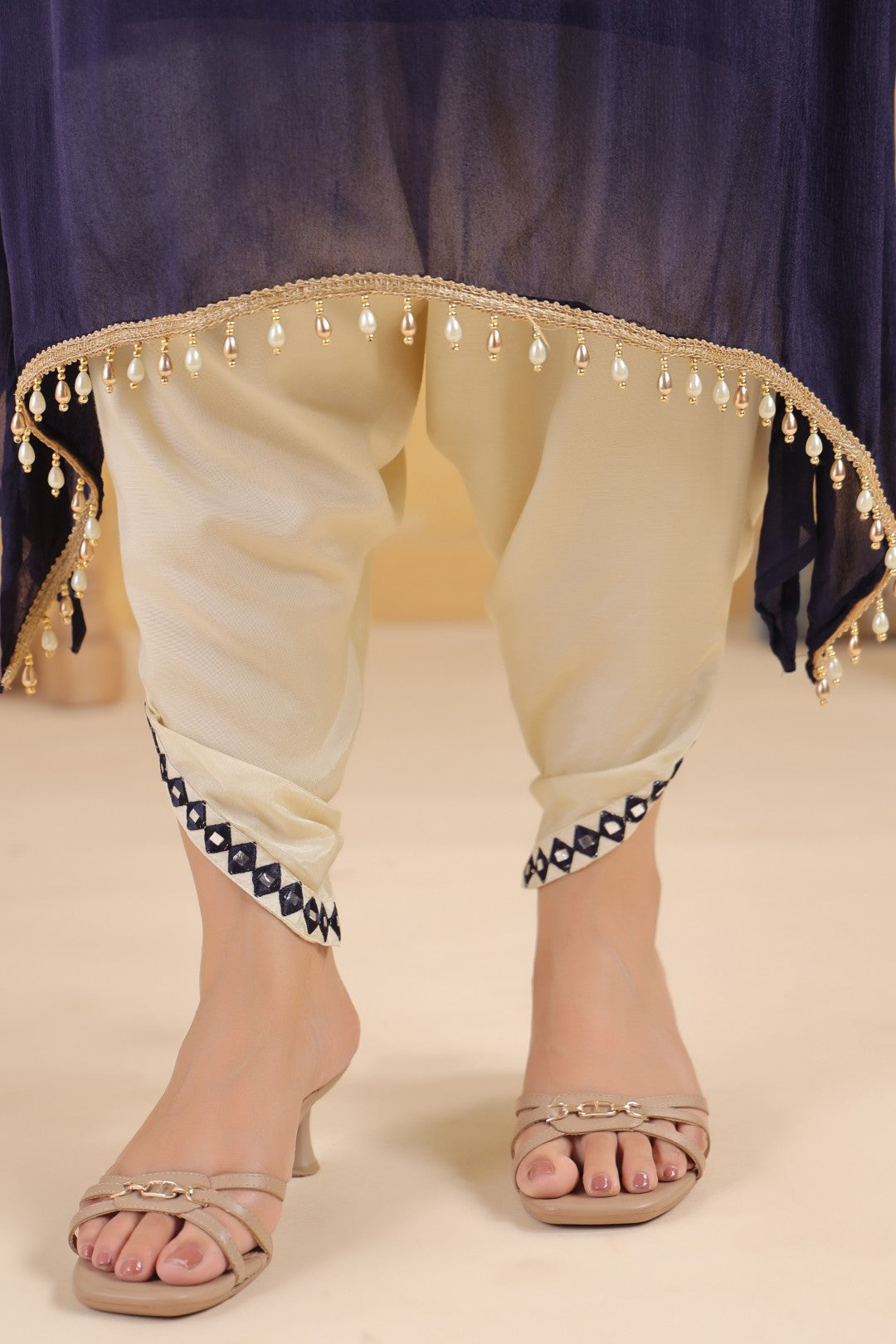 Sera Azure premium embroidery kurta pant set