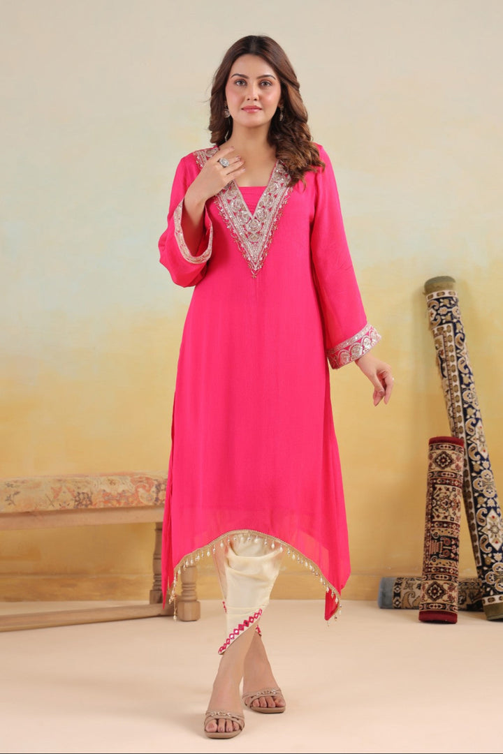 Sera rosy premium embroidery kurta pant set