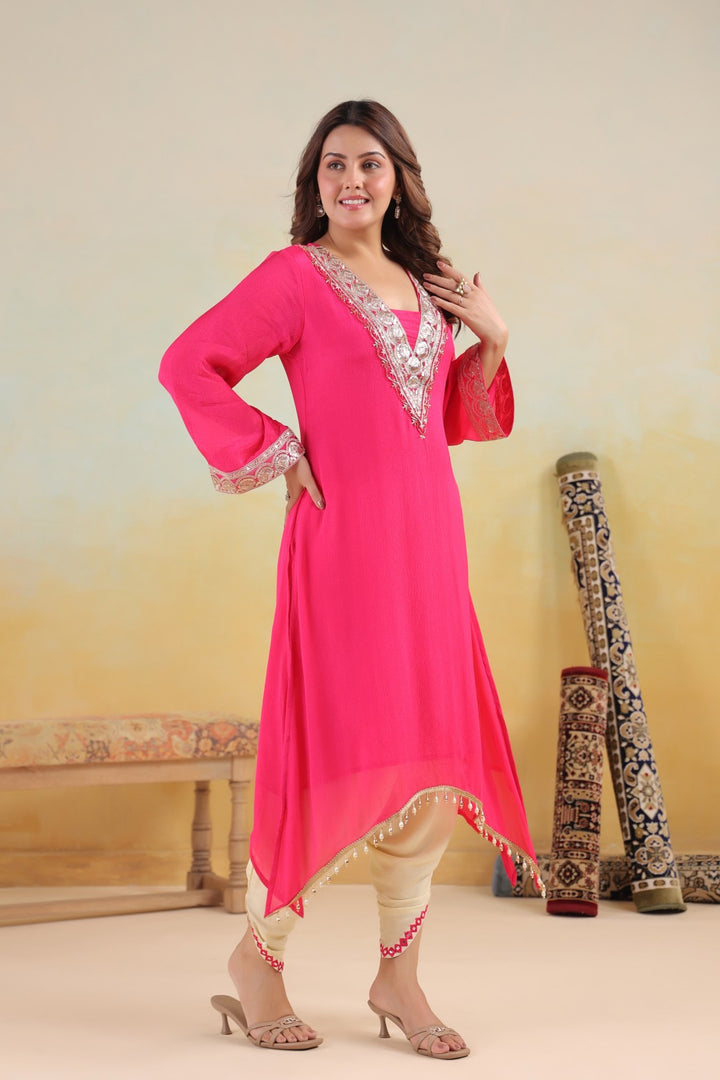 Sera rosy premium embroidery kurta pant set