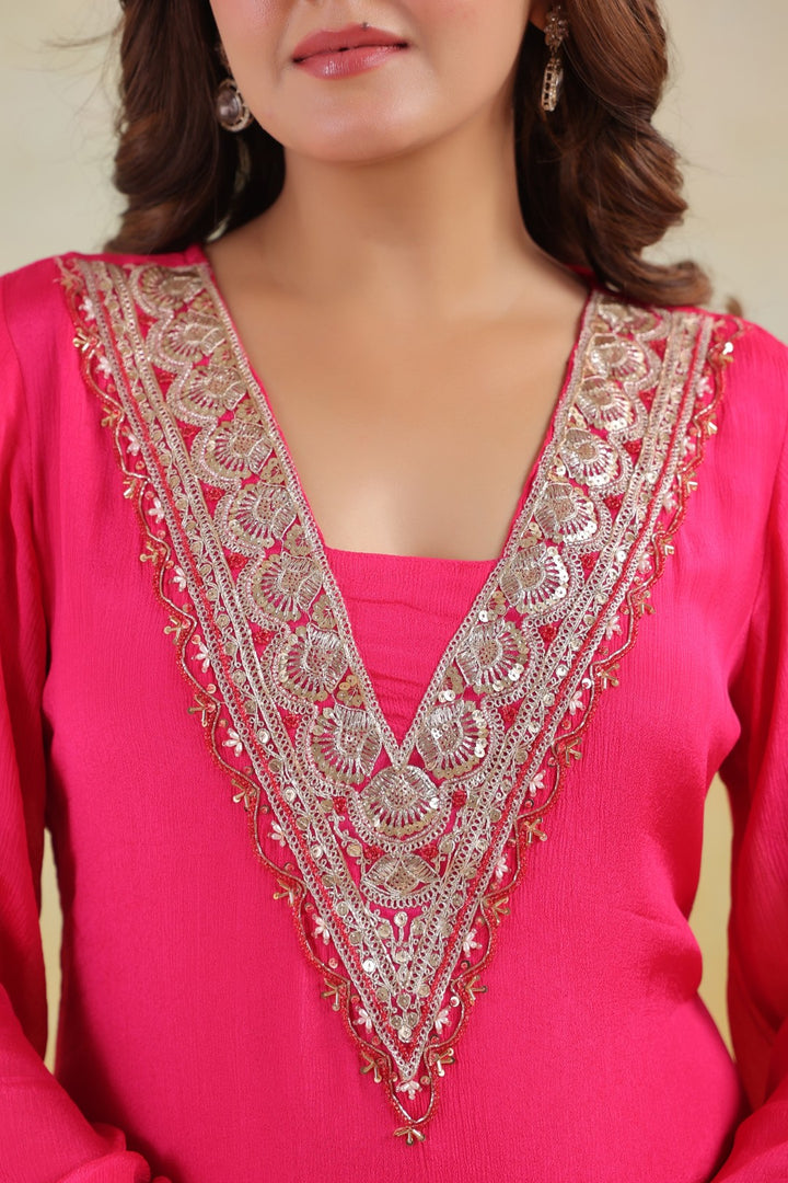 Sera rosy premium embroidery kurta pant set