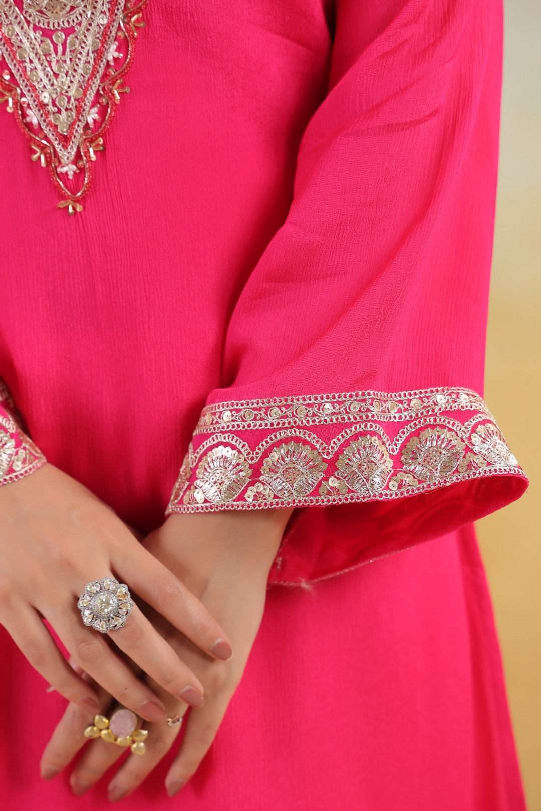 Sera rosy premium embroidery kurta pant set