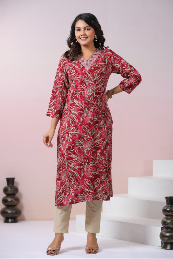 Varisha Dusky Printed Kurti