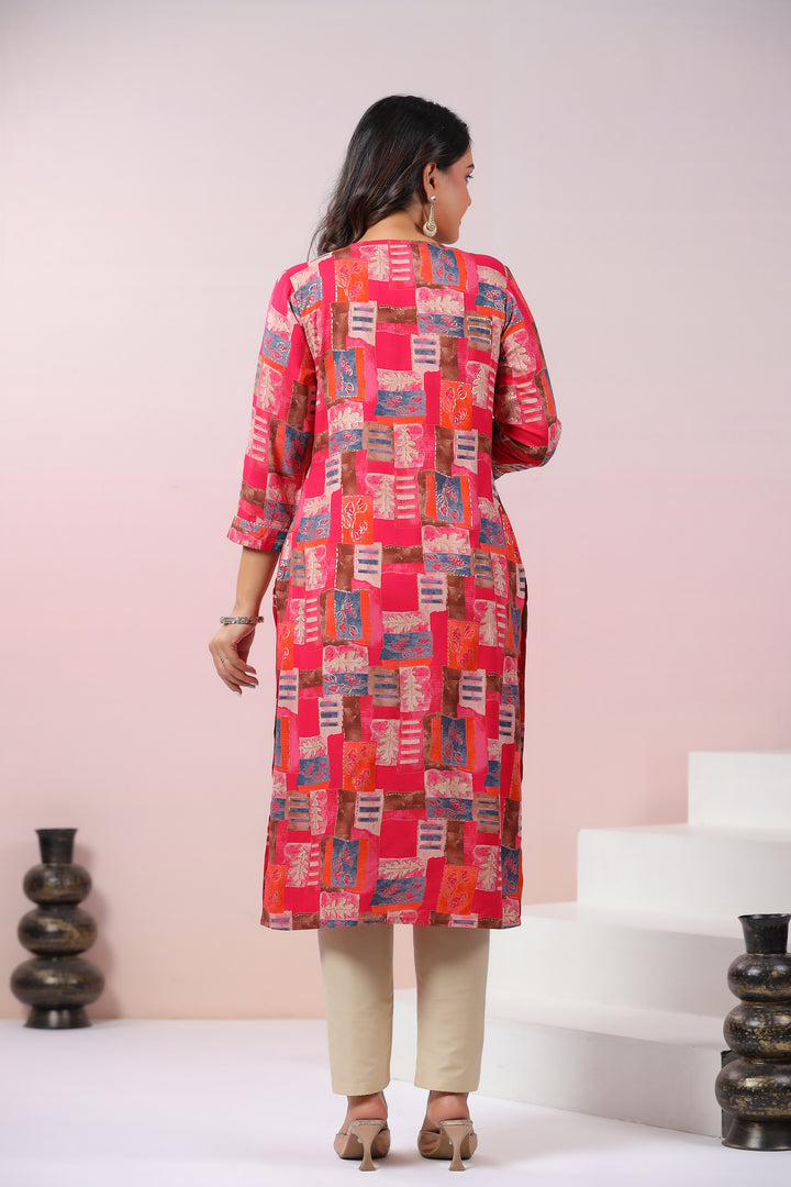 UMA TULIP PRINTED COTTON KURTI