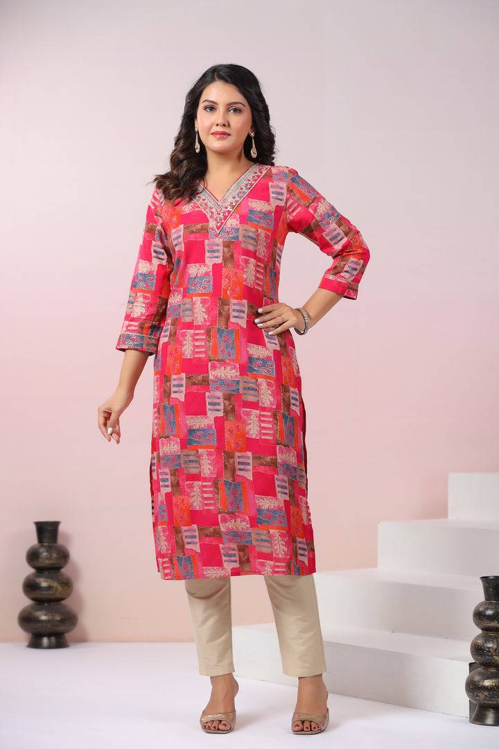UMA TULIP PRINTED COTTON KURTI