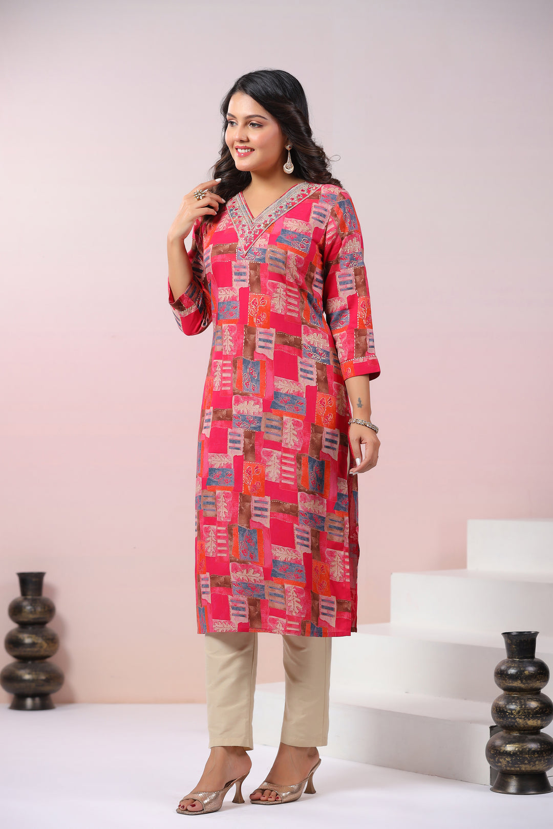 UMA TULIP PRINTED COTTON KURTI