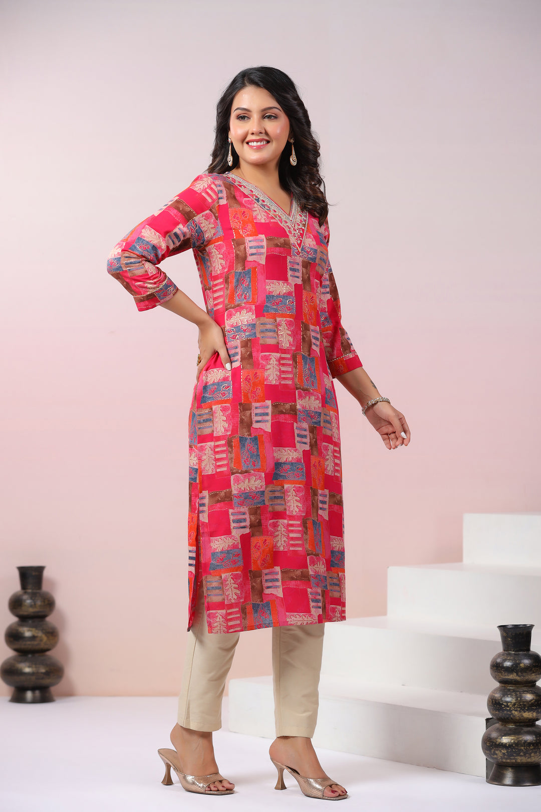 UMA TULIP PRINTED COTTON KURTI