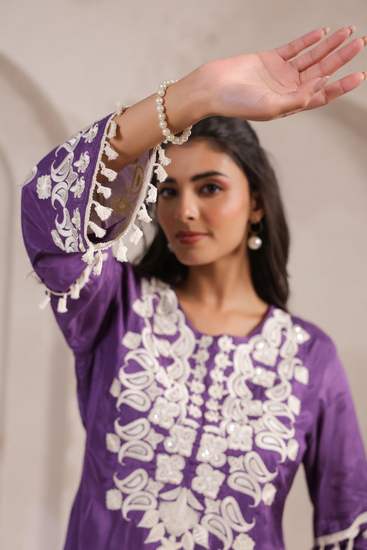 Sera helio embroidery kurta pant set