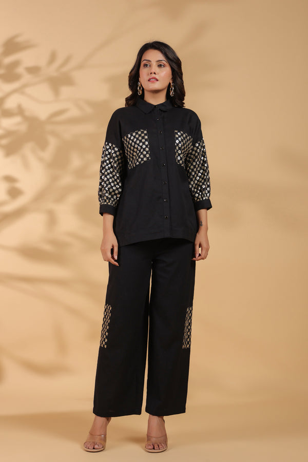 Tracy Jet Sequins Premium Co-ord Set