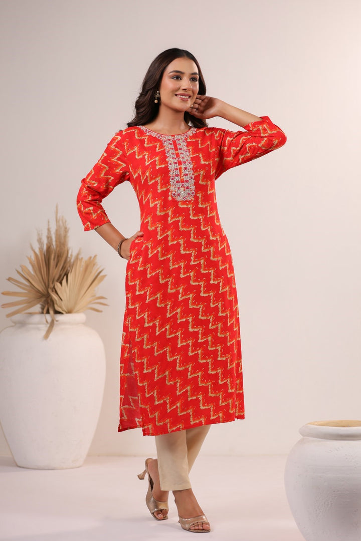 Varisha Tango Printed Work Kurti