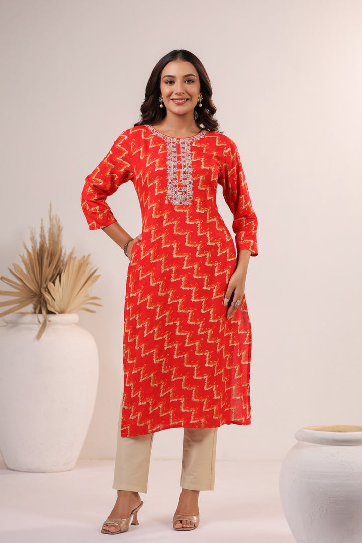 Varisha Tango Printed Work Kurti