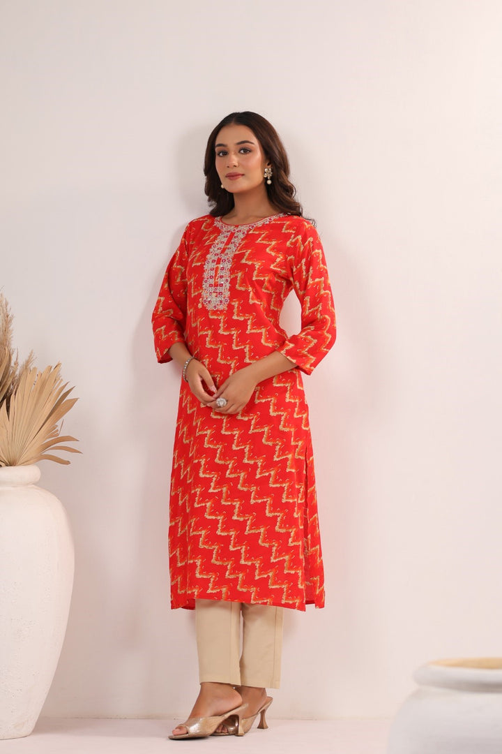 Varisha Tango Printed Work Kurti