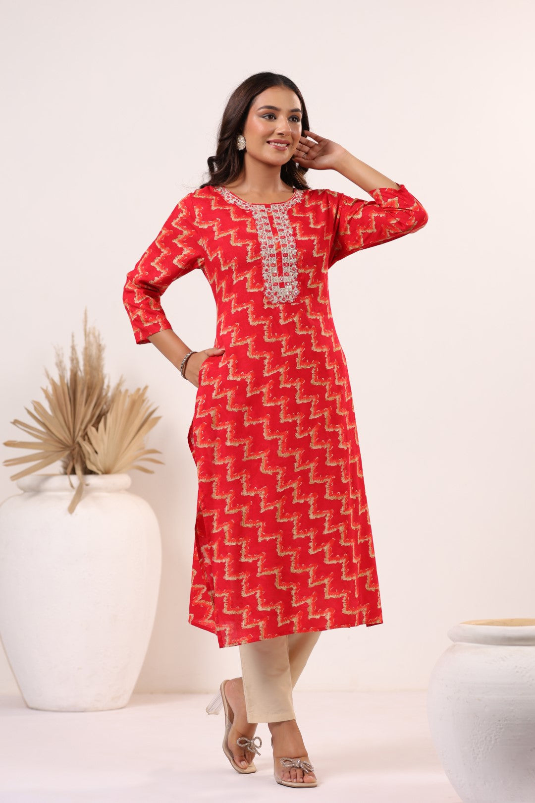 Varisha Ruby Printed Work Kurti