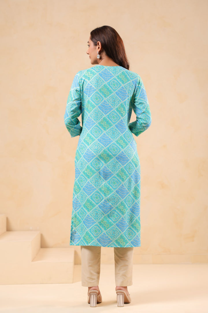 Varisha Sky Printed Work Kurti