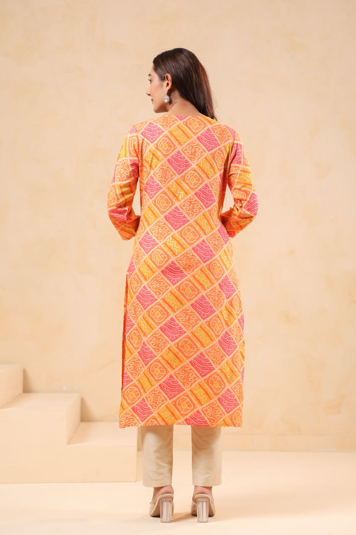 Varisha Mango Printed Work Kurti