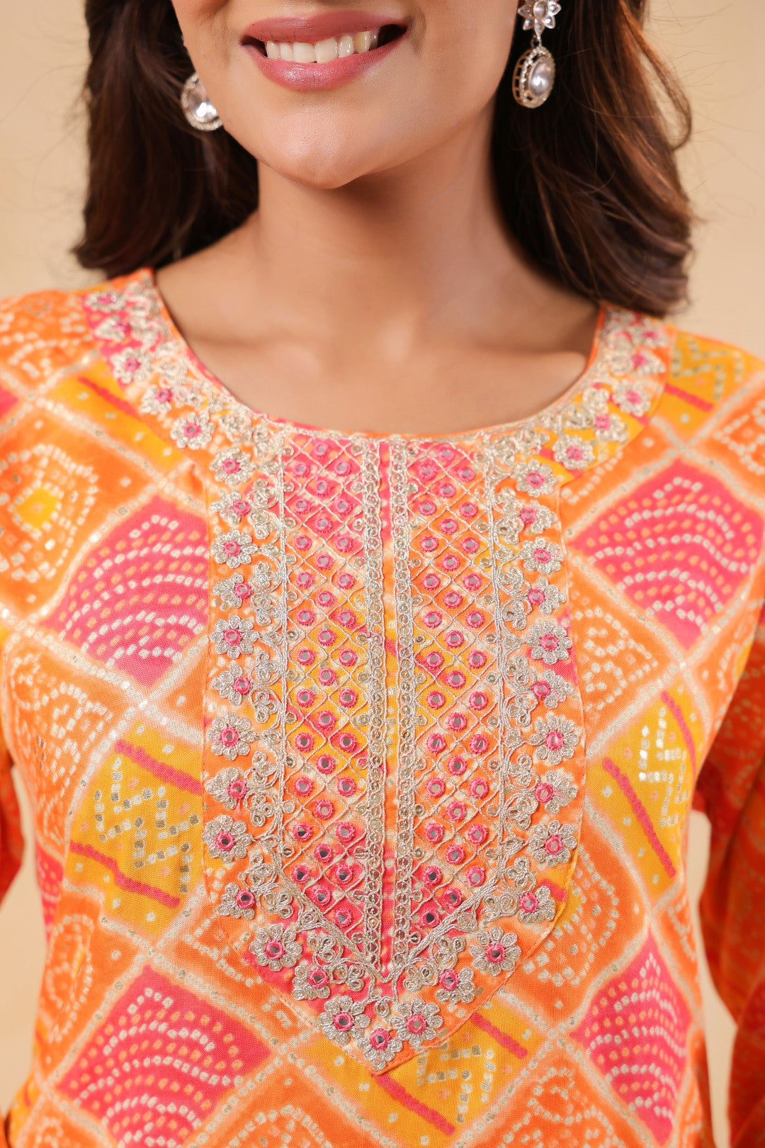 Varisha Mango Printed Work Kurti