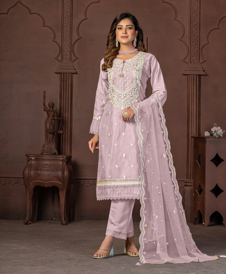 PARVEEN LILY FULL WORK EMBROIDERY PAKISTANI SUIT SET
