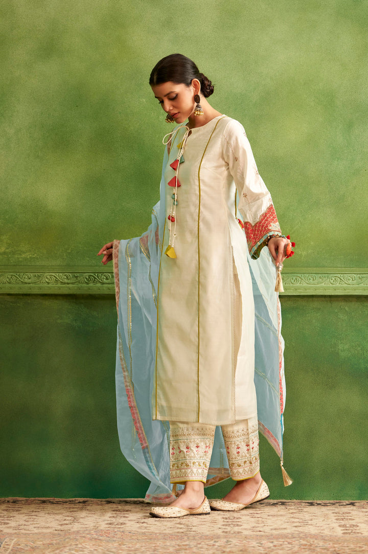 Adya Shankh Luxury Suit Set