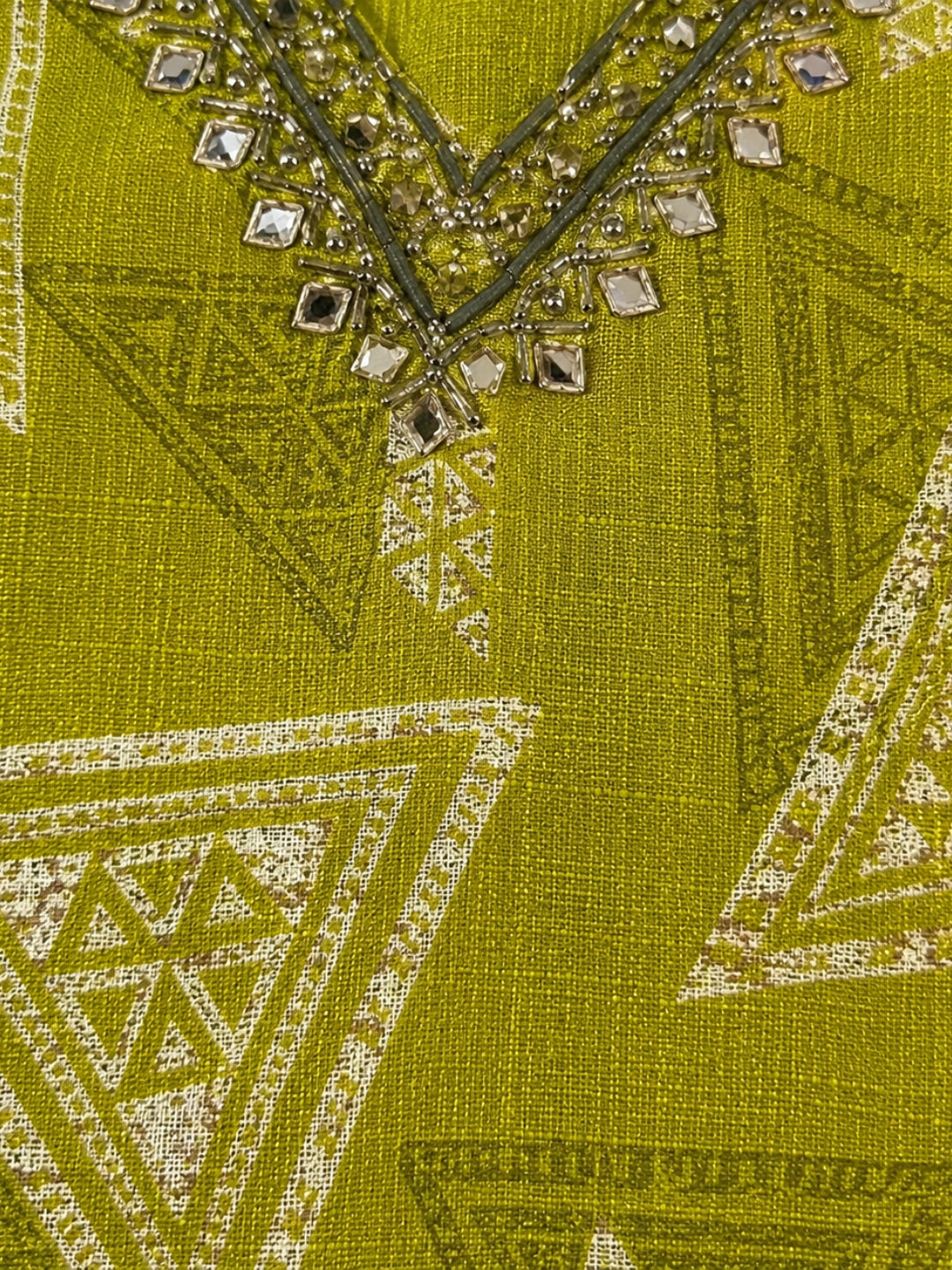 Sanjh Trilime Printed Works Suit Set