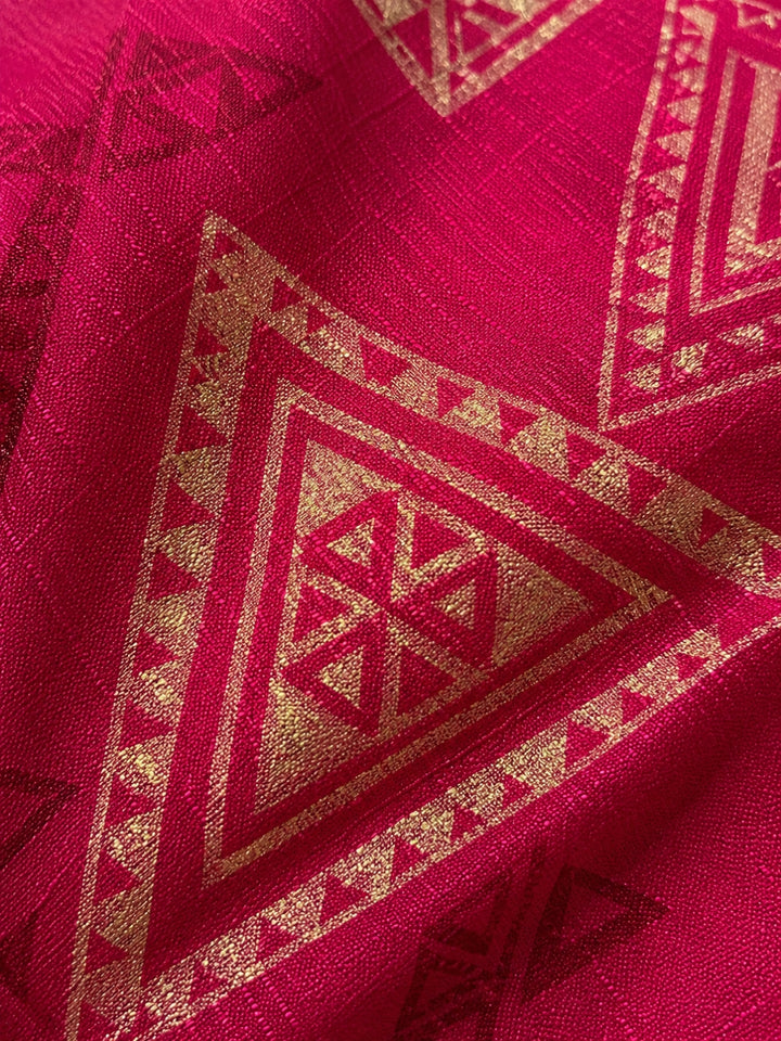 Sanjh Trirose Printed Works Suit Set