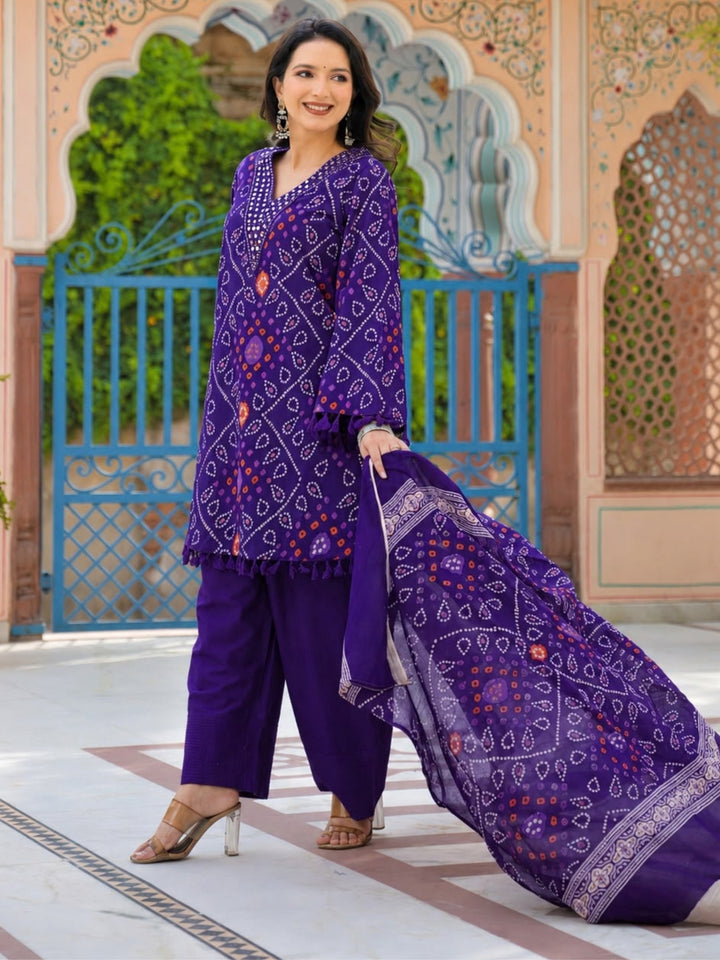Surbhi Ameth Handwork Farshi Cotton Suit Set