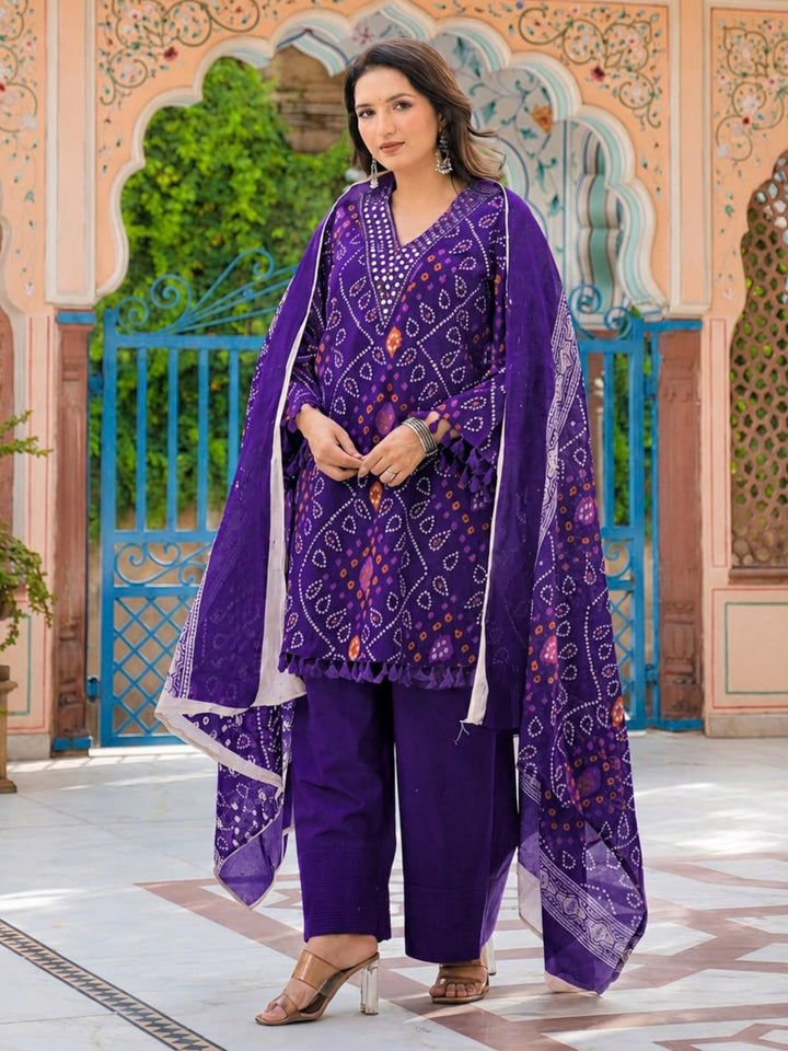 Surbhi Ameth Handwork Farshi Cotton Suit Set
