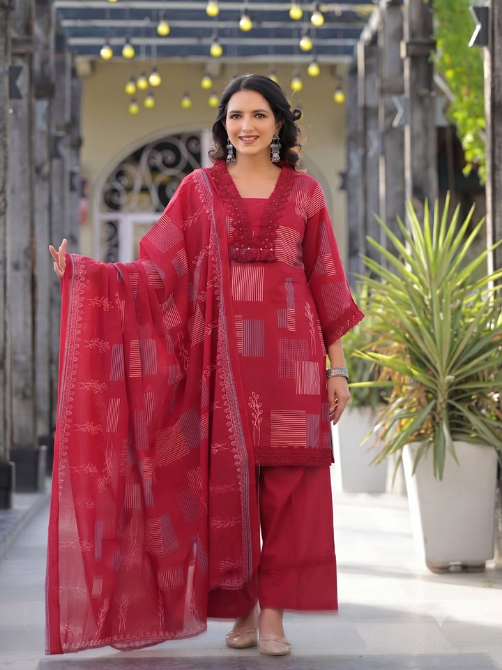 Surbhi Vermi Cotton Farshi Suit Set