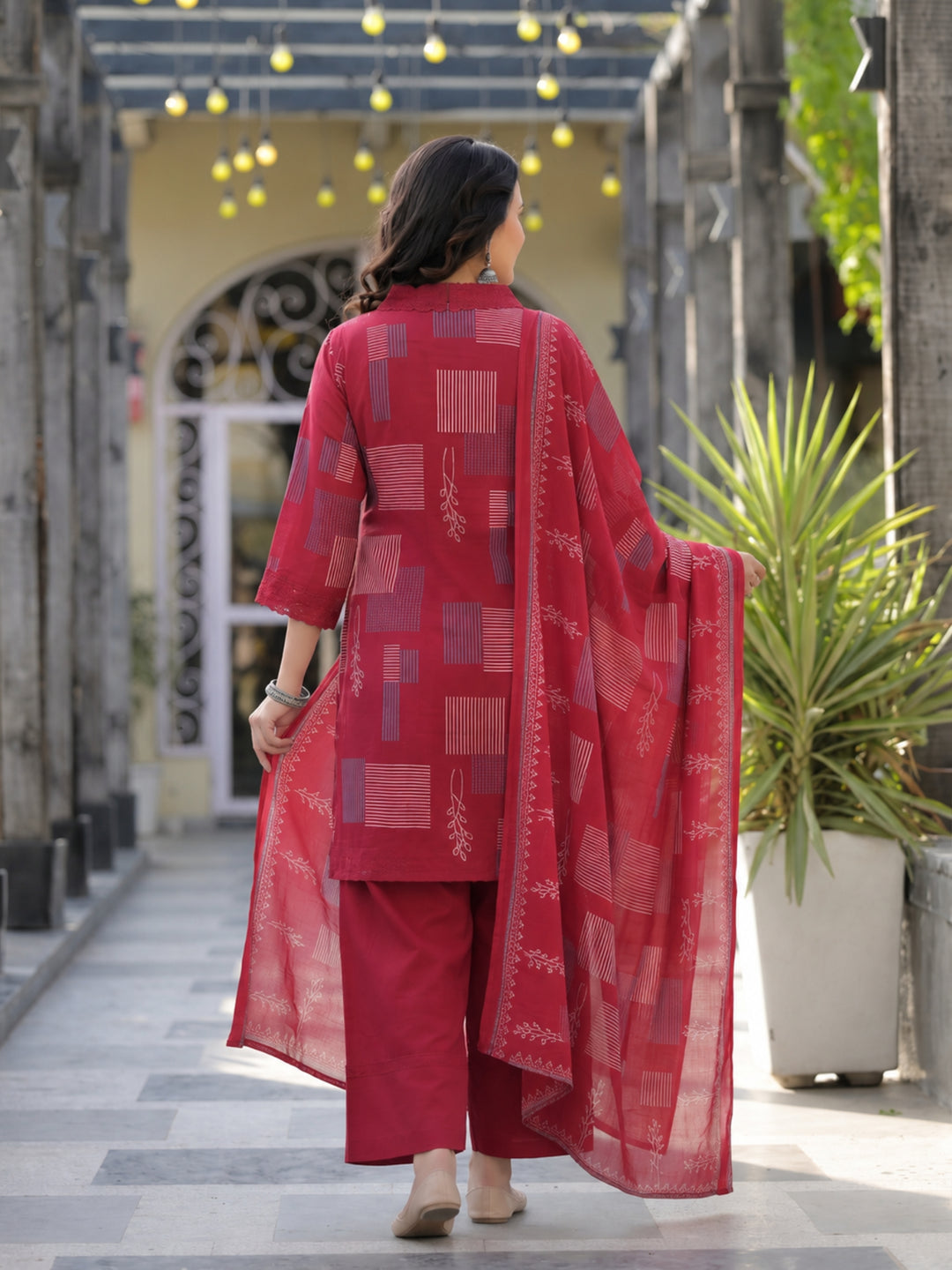 Surbhi Vermi Cotton Farshi Suit Set