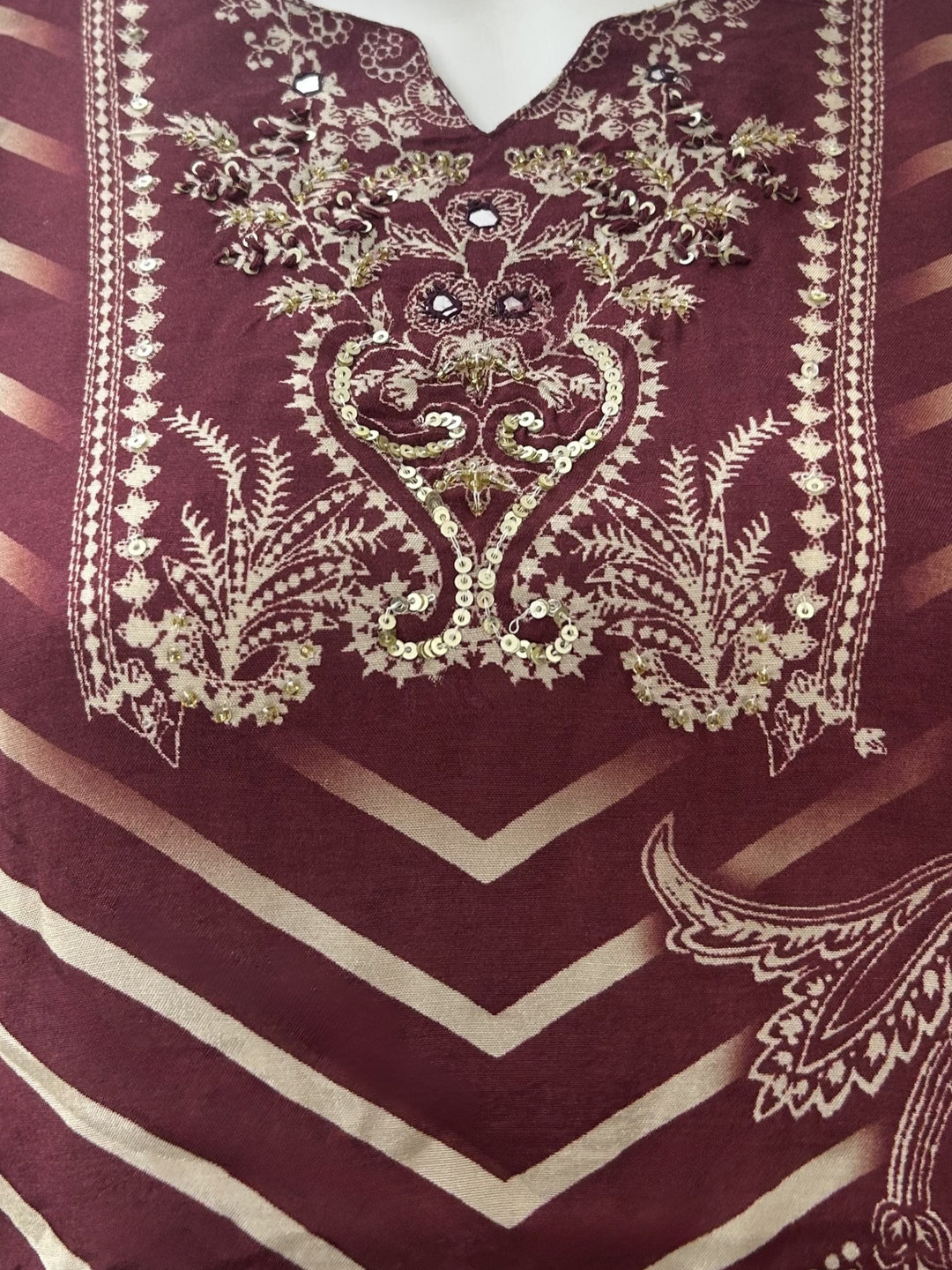 Swades Claret Printed Co-Ord Set