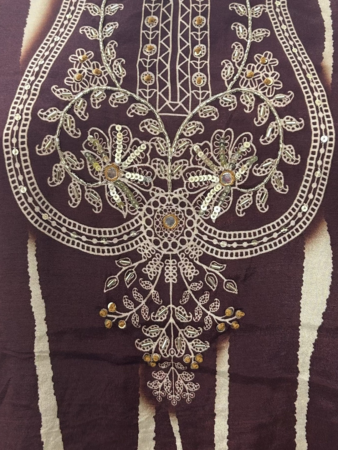 Swades Garnet Handwork Printed Co-Ord Set