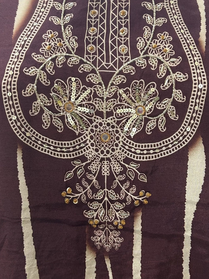 Swades Garnet Handwork Printed Co-Ord Set