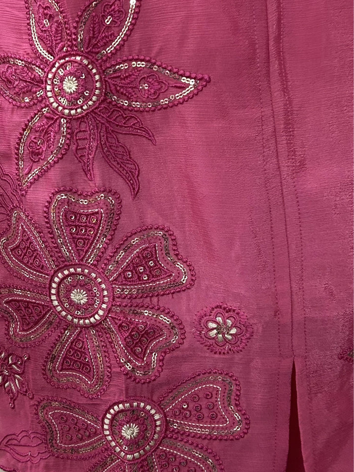 Swades Mauve Embroidery Co-Ord Set