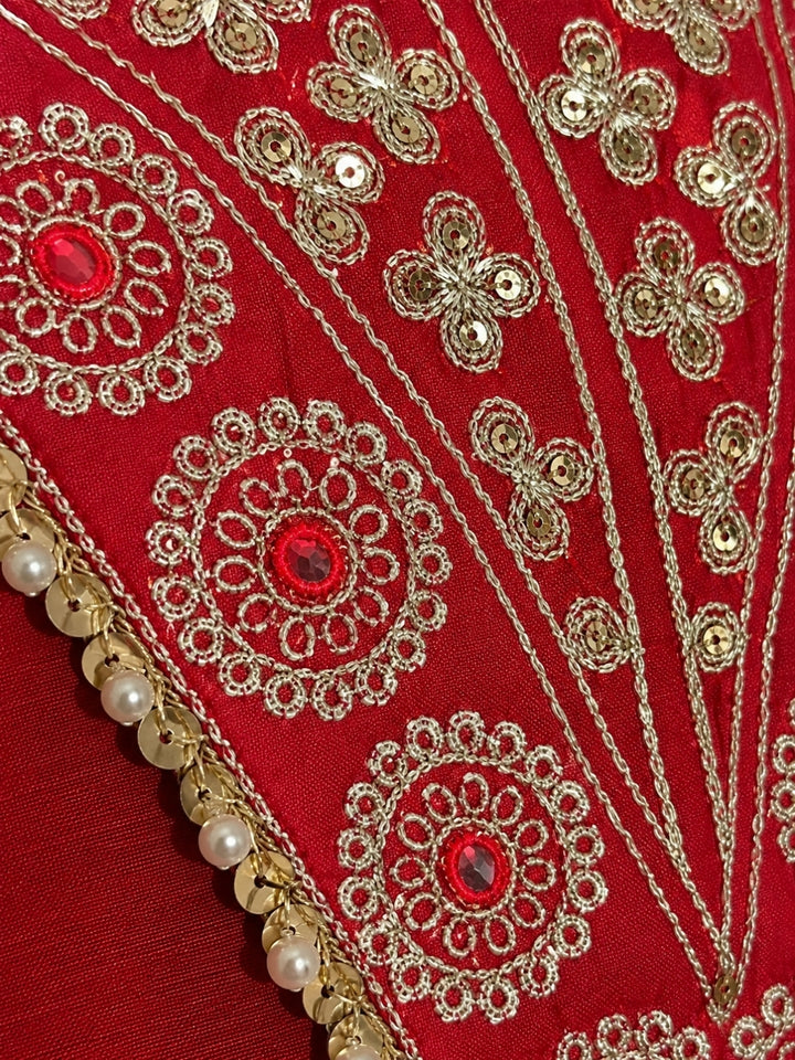 Swades sindoori work suit set