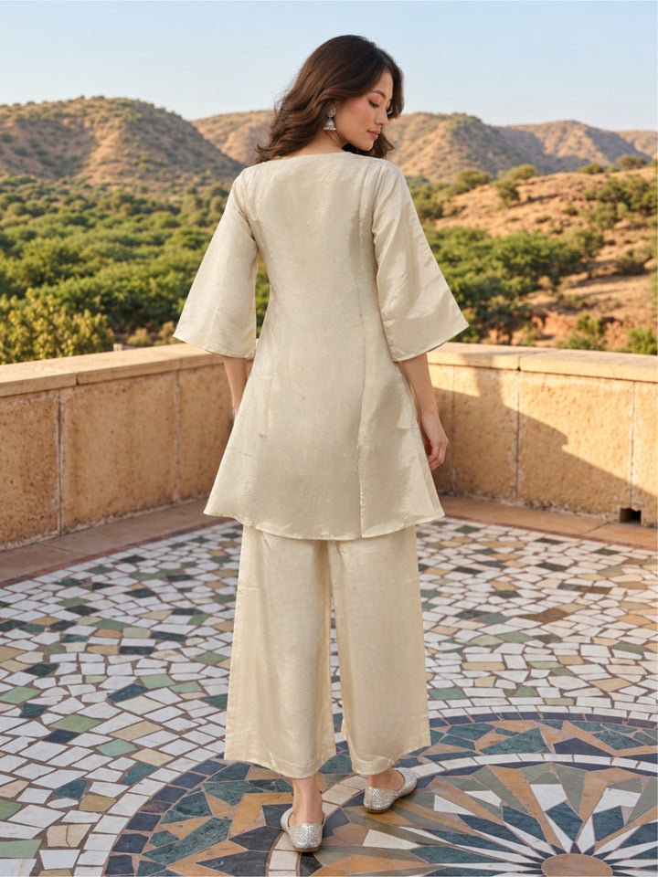 Swades Sunglow Embroidery Co-Ord Set