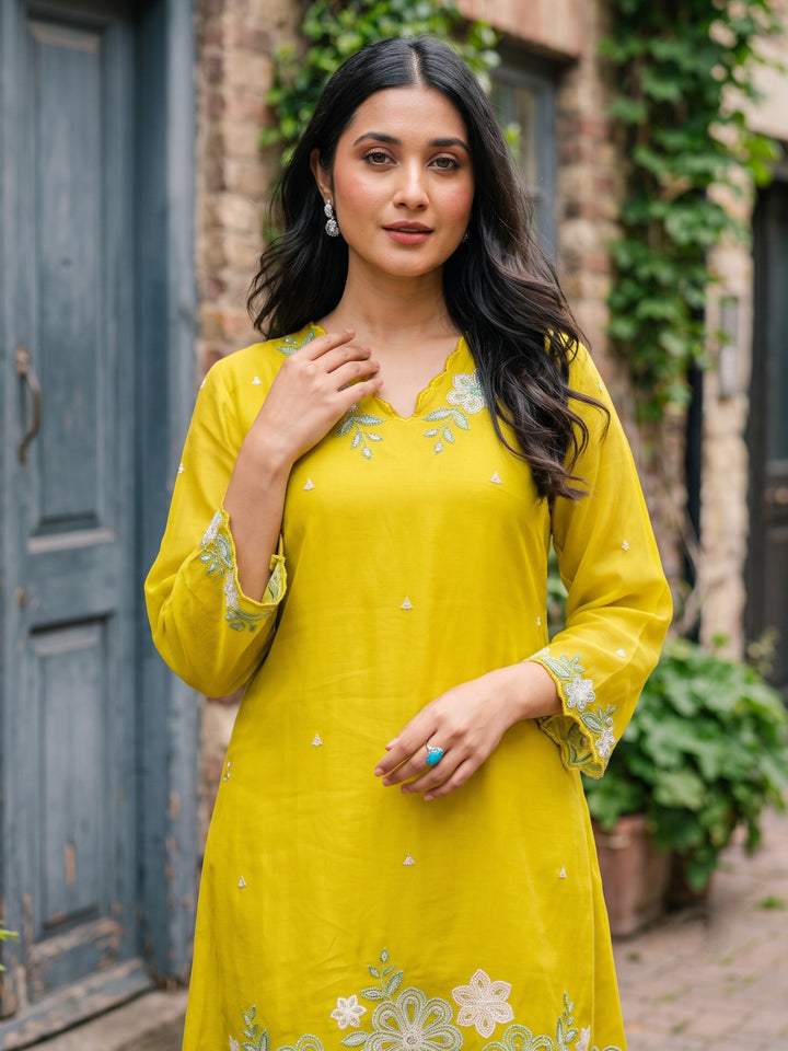 Tanishk Corn Embroidery Co-ord set
