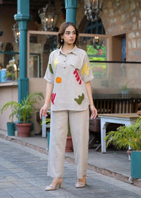 Tatva Mousse Cotton Co-ord Set